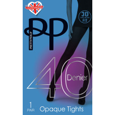 Pretty Polly Premium Opaques AVA3 black XL 